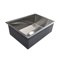 THH Single Bowl Chrome Medium Kitchen Sink 610*457*200