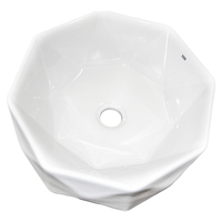 THH Above Counter Ceramic Bathroom Basin White 415x415x130mm