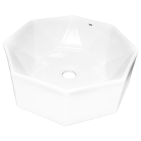 THH Above Counter Ceramic Bathroom Basin White 420x420x135mm